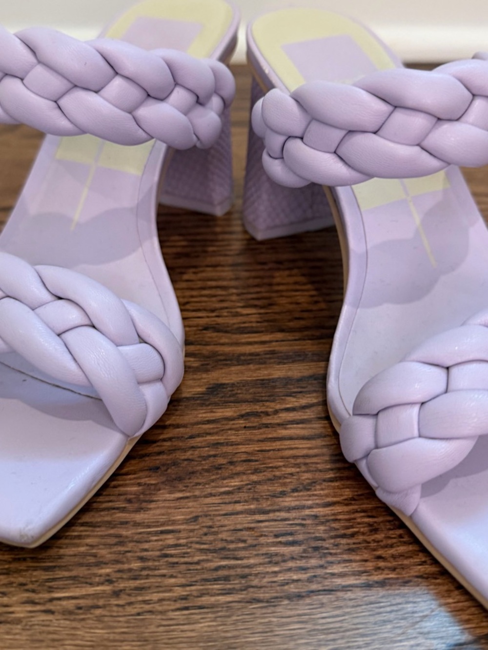 Dolce Vita Lilac Braided Block Heel Sandals